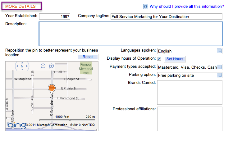 Add a description of your business on Bing Add a description of your business on Bing
