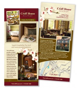 Croff-House_rack-card New rack card design for The Croff House in Hudson, NY.