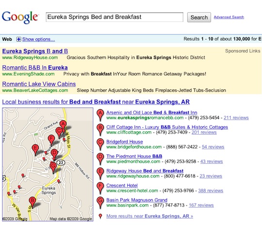 Google search results for Eureka Springs Bed and Breakfast Google search results for Eureka Springs Bed and Breakfast