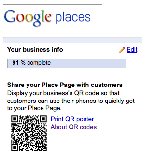 Google Places QR "Bar Code" google-places-qr-barcode