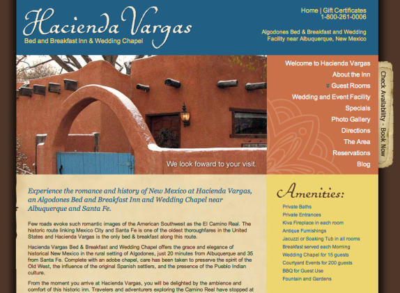 Hacienda Vargas Bed and Breakfast in Algodones New Mexico