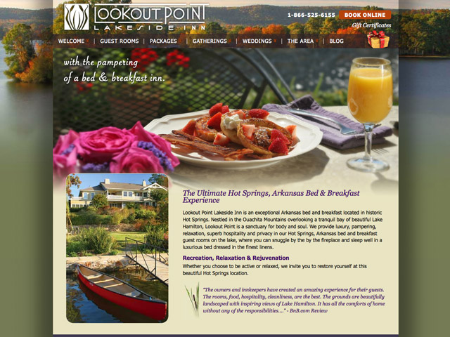 lookoutpoint Ray & Kristie Rosset of Lookout Point Lakeside Inn in Hot Springs, AR