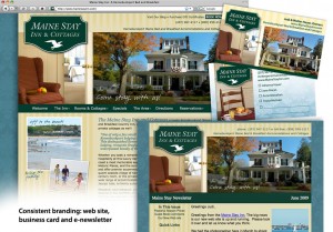 mainestay_marketing-materials Consistent branding looks professional, saves on design time and helps guests and prospects remember you.