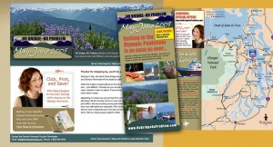 Online promotion and print marketing for Olympic Peninsula, WA