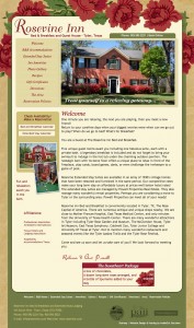 Our new design for Rosevine bed and breakfast