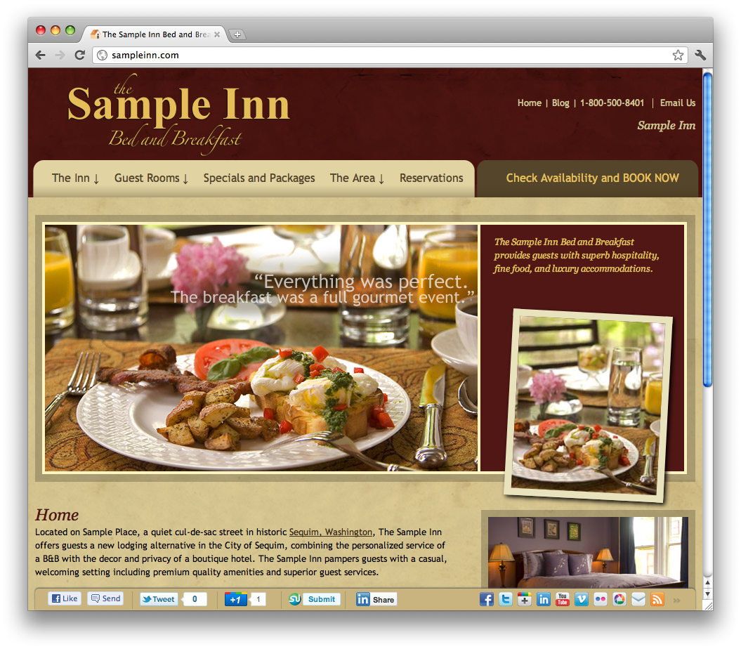 simple-social-media-bar-fullscreen Inndx Simple Social Bar as It Appears on a Website