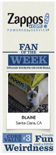 zappos fan of the week